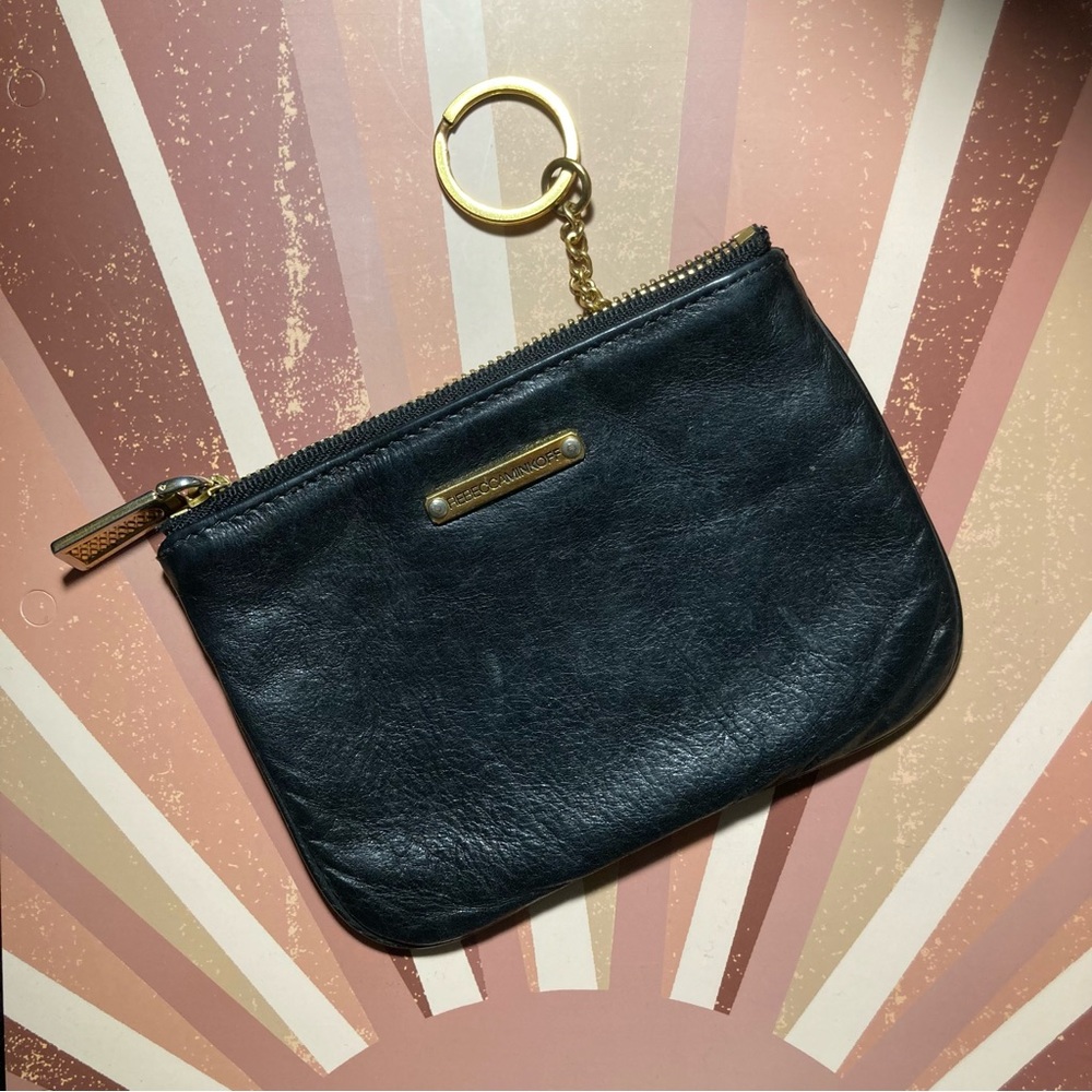 Rebecca Minkoff pass the buck leather coin purse wallet